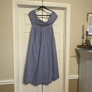 Free People Lavender Midi Dress Off Shoulder